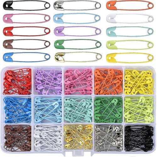 300pcs Épingles À Nourrice En Métal 15 Couleurs Petites Épingles À Nourrice Épingles À Nourrice