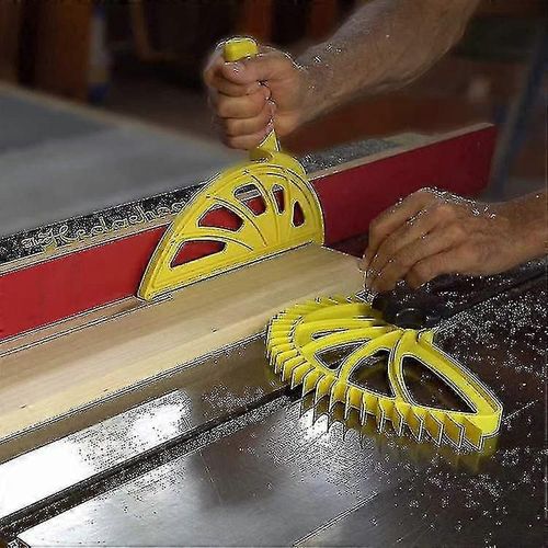 Spiral Push Board Table Saw Woodwork Tool, outil à main Push Stick Block Table Saw Jointers Woodworking Tools, hedgehog Spiral Featherboard pour scies à table