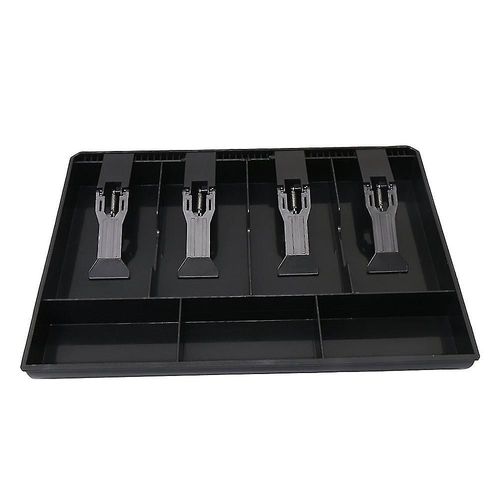 Noir Tiroir-Caisse Plateau 4 Bill 3 Coin Caissier Tidy Box Pour Le Stockage De L¿Argent