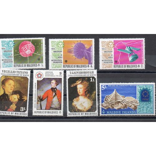 Maldives Timbres Divers