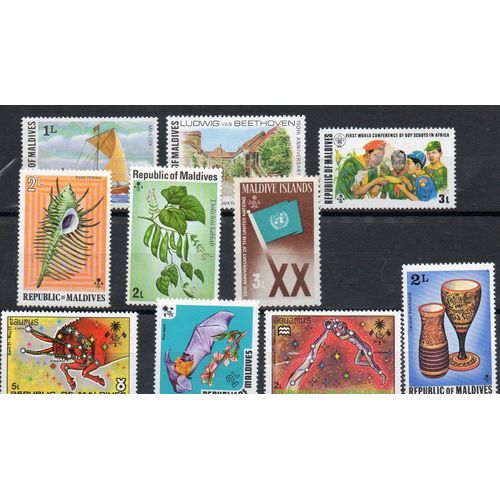Maldives Timbres Divers