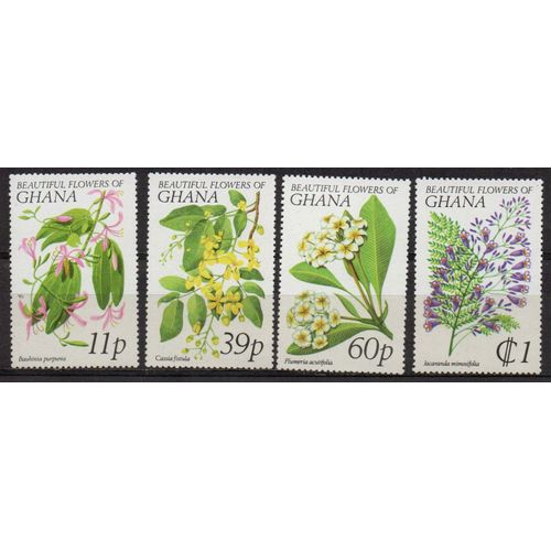 Ghana Timbres Les Fleurs 1969