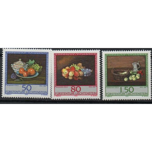 Liechtenstein Timbres Tableaux 1990