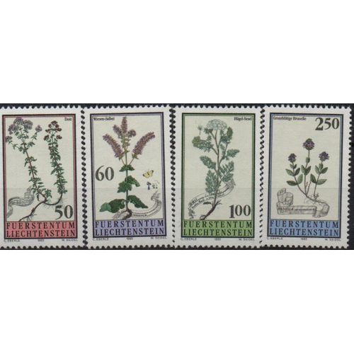 Liechtenstein Timbres Fleurs 1993