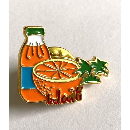 Pins Boissons Jus D'orange Waiti Bouteille / Signé Fb