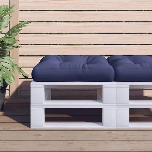 Vidaxl Coussin De Palette, Galettes De Chaise, Coussins De Siège, Décoration De Canapé Jardin Terrasse Patio Extérieur, Bleu 377823