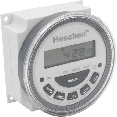 Commutateur De Relais Programmable À Écran Lcd Numérique 220-250 Vac 16 Amp Spst 4 Broches
