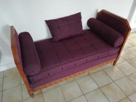 Méridienne Époque Art-Déco, Banquette, Lit D'appoint