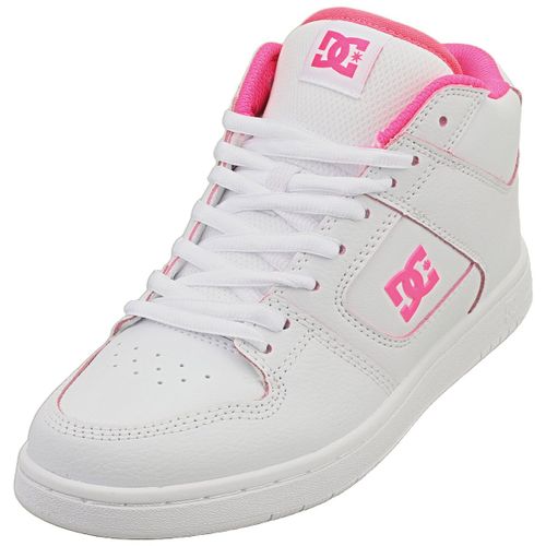 Dc Shoes Manteca 4 Mid Rosa Blanc Femme