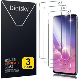 Lot De 3 Protecteur Verre Trempé Pour Samsung Galaxy S10e,Film Protection Écran,Dureté 9h,Pas De Bulles,Haute Définition