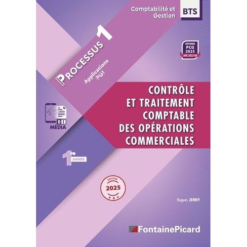 Contrôle Et Traitement Comptable Des Opérations Commerciales Bts Comptabilité Et Gestion 1e Année - Processus 1 Applications Pgi