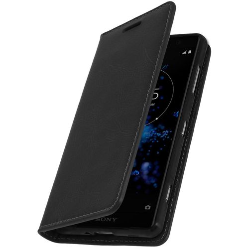 Etui Sony Xperia Xz2 Housse Cuir Portefeuille Fonction Support - Noir