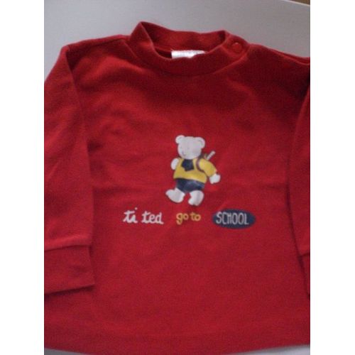 Tee Shirt Manches Longues Col Montant 1 An