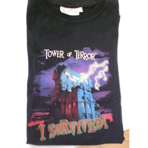 Tee-Shirt Disneyland Resort La Tour De La Terreur 10 Ans