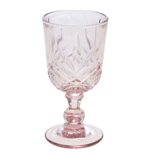 Boîte De 6 Verres À Pied Rose