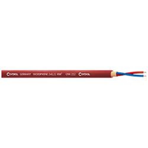 Cordial Cmk222red100 - Bobine De Câble Micro 2 X 0,22 Mm² 100 M Rouge