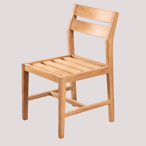 Lot De 4 Chaises De Jardin En Bois Yolen Bois De Teck - Sans Coussin