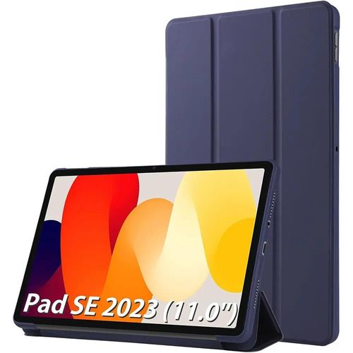 Coque Pour Xiaomi Redmi Pad Se 11 Pouces - Protection Anti-Rayures Slim Avec Fonction Support - Bleu Marine - E.F.Connection