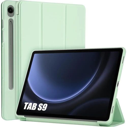 Coque Pour Samsung Galaxy Tab S9 Fe (10,9 Pouces) Protection Slim Avec Fonction Support - Vert - E.F.Connection