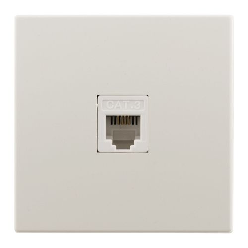 Prise RJ11 en saillie IP20 - blanc - Zenitech