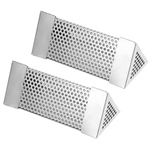 Lot de 2 tubes de fumoir pour barbecue en acier inoxydable de 15,2 cm
