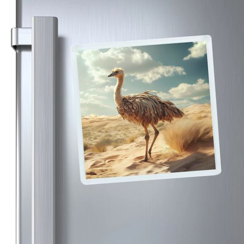 Magnet Autruche Desert - Animaux - Aimant À Collectionner