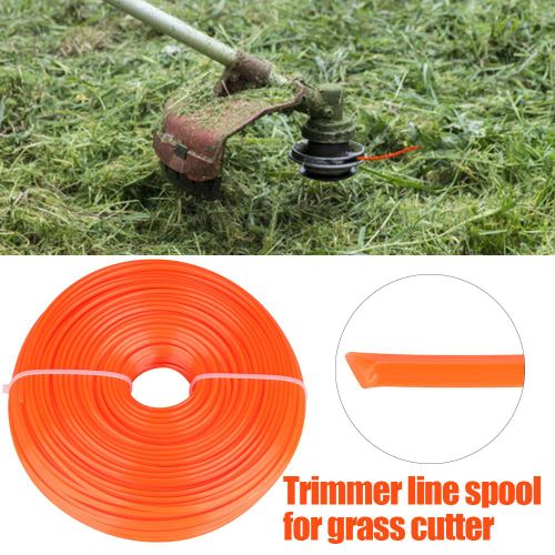 Fil de coupe-bordures en nylon de 2,4 mm pour coupe-bordures a essence, 100 m
