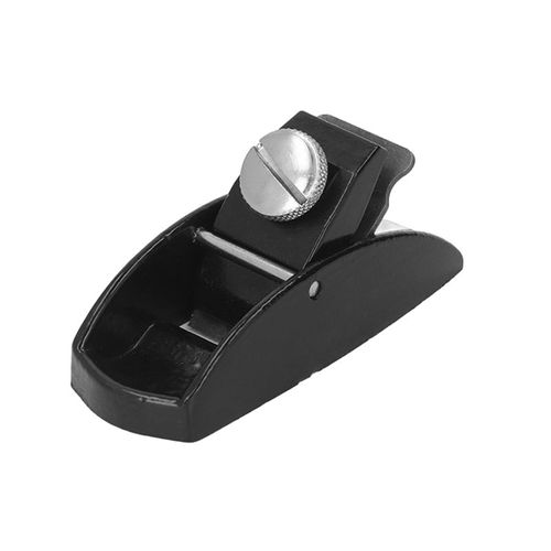 Mini rabot a bois en acier au carbone, profondeur de coupe reglable, rabot a main de style europeen incisif pour le travail du bois, noir S