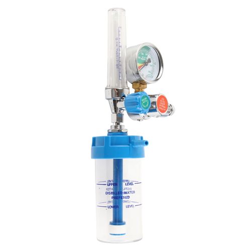 Inhalateur d'oxygene de type bouee Debitmetre Absorbeur Reducteur de pression Regulateur Manometre 5/8 pouce BSP Filetage externe