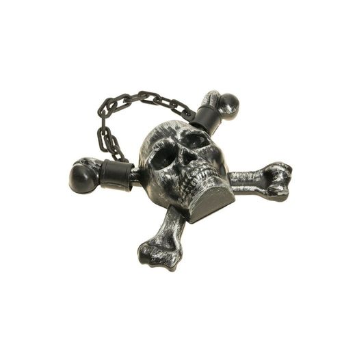 Chaine Tête Mort 27x8x22cm Argenté