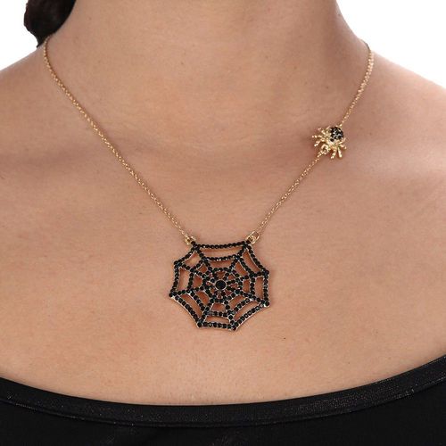 Collier Toile Avec Araignées
