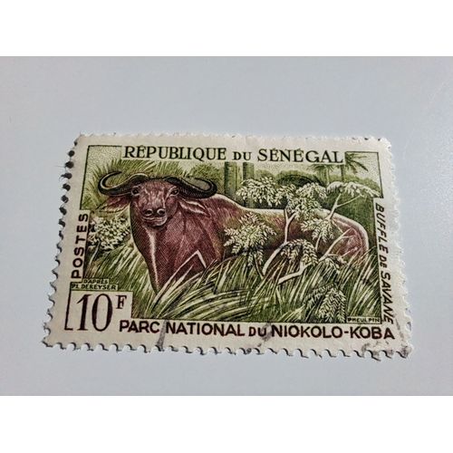 Timbre De La République Du Sénégal Avec Le Buffle De Savane De 1960