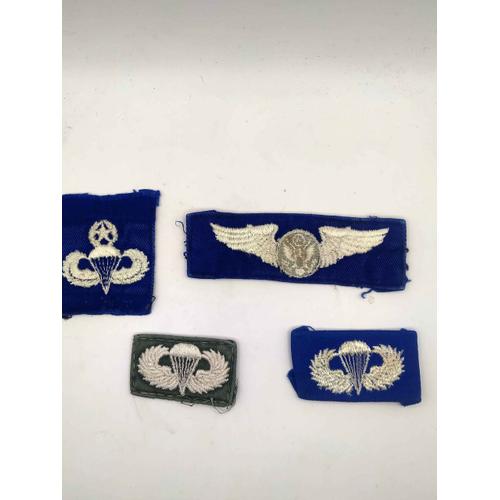 Militaria-Usa-Us Air Force-Lot-4 Patches-Années 50 À 60?-Originaux-Be