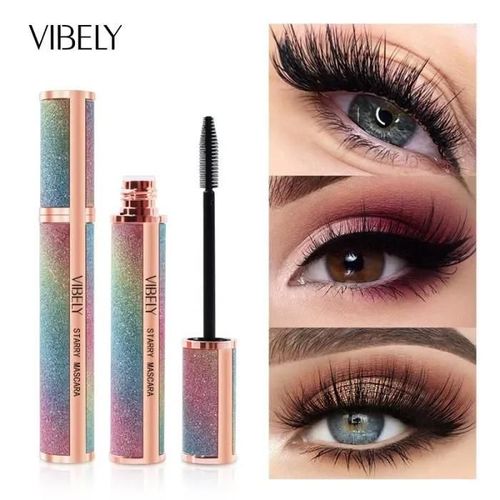 Mascara En Fibre De Soie 4d Ciel Étoilé Vibely Cils Longs Et Épais À Friser Mascara Extension De Cils Multicolore