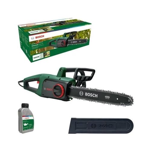 Tronçonneuse Electrique BOSCH 1800W Guide 40Cm + Huile Bricoage Jardin