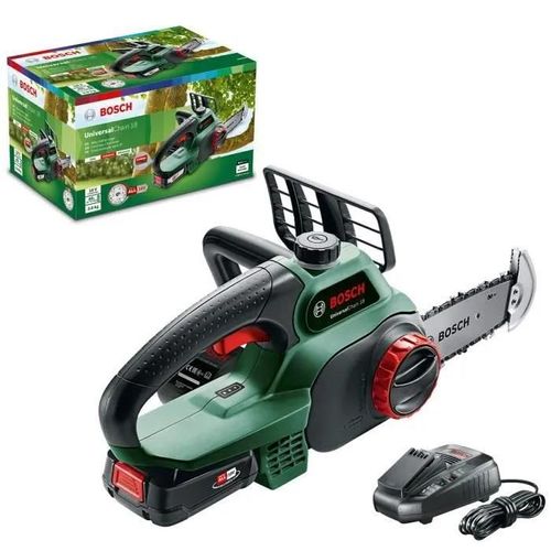 Tronçonneuse BOSCH Sans Fil Electrique + 1 Batterie 18v Guide 20cm Bricolage Jardin