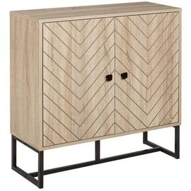 Meuble Rangement Buffet Bois Motif Poignet Métal Salon Salla À Manger Design Moderne