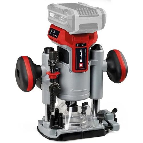 Défonceuse-Affleureuse Combinée Sans Fil 18V - Moteur sans Charbon - Réglage Fin de Profondeur Fraisage + Accessoires & Sac, Sans Ba