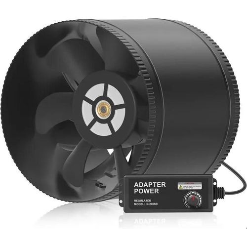 Ventilateur Extracteur d'air Silencieux Extracteur d'Air Ventilation Contrôleur Vitesse Variable Extracteur d'humidité