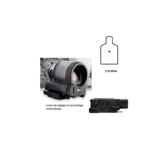 Viseur Lunette Optique Srs Reflex 1.75moa Point Rouge Red Dot Montage Amovible Chasse