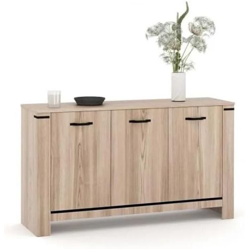 Buffet 140 Cm 3 Portes Design Contemporain