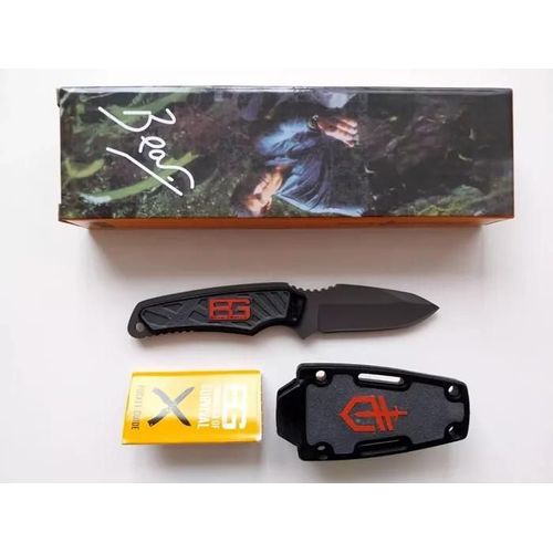 Couteau De Survie - Gerber - Bear Grylls - Ultra Compact - Étui En Plastique - Acier Inoxydable