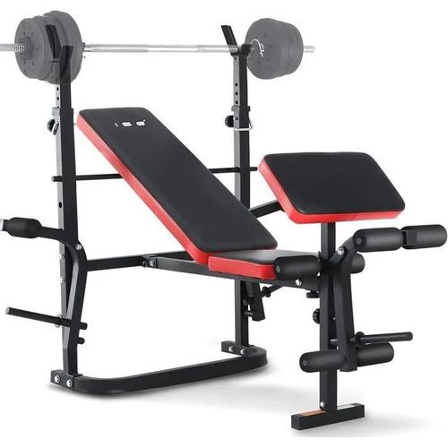 Banc Musculation Complet Musculation, Pliable, Inclinable, Multifonction Réglable