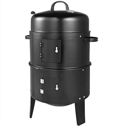Fumoir 3 en 1 Barbecue Fumage Cuisson Grille Thermomètre inclus
