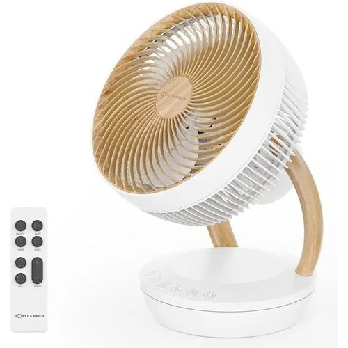 Ventilateur 20dB Ultra Silencieux avec Télécommande - 1850m³/h, 8 Vitesses, Minuterie 8h, Oscillation 3D, Classe Énergétique A+++.