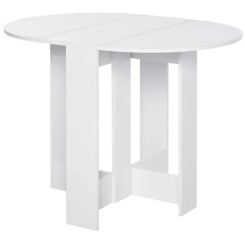 Table Blanche Pliante Cuisine Salle À Manger Contemporain