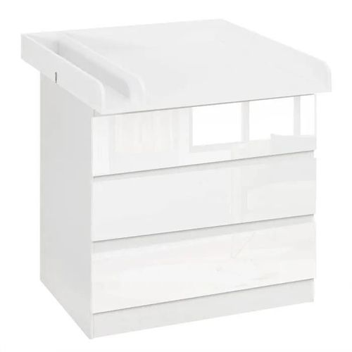 Table Commode Bébé + Plan À Langer + 3 Tiroirs Nouveau Né Nourrisson Hygiène Baby