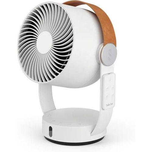 Circulateur d'Air Blanc - Ventilateur Portée de 8m avec Pivotement Horizontal et Vertical + Télécommande [Classe Énergétique A++]