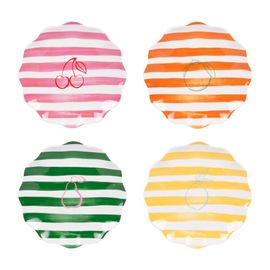 Set De 4 Assiettes À Dessert Tutti Frutti 20 Cm