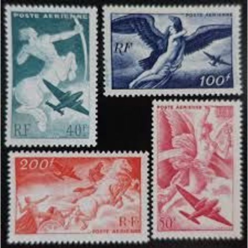 Série Mythologique Complète Année 1946 Poste Aérienne N° 16 17 18 19 Yvert Et Tellier Luxe
